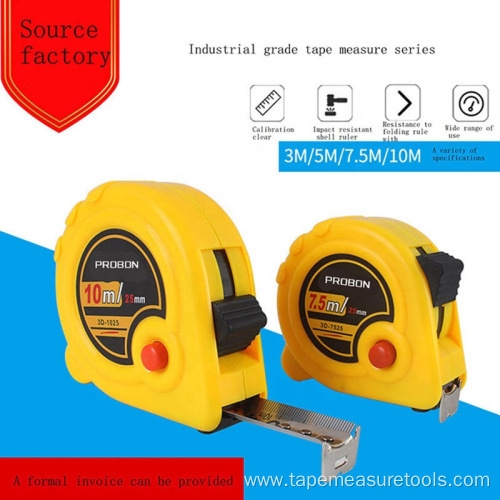 ABS three locks restractable tape measure